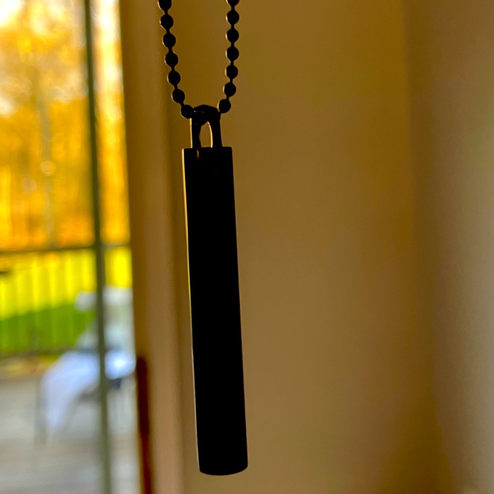 Breathing anxiety necklace